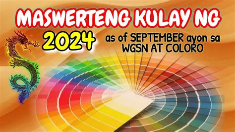 maswerteng kulay para sayo. sa 2024 narito alamin natin!!.
